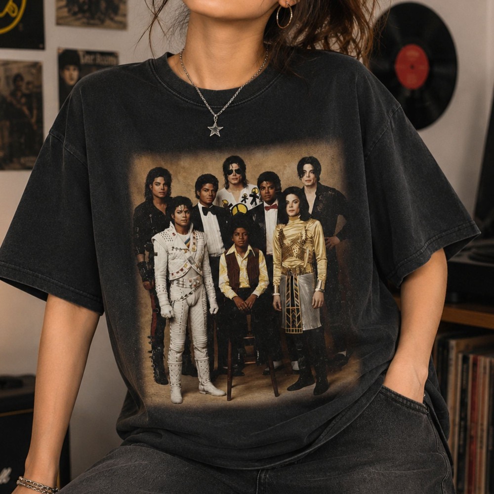 Retro Michael Jackson Graphic Tee King Of Pop Vintage Shirt