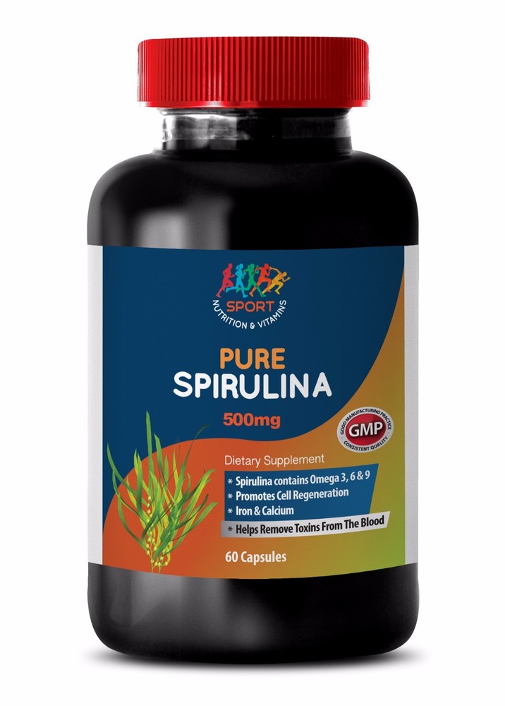 Boost Health Capsules - Spirulina 500mg - Algae Tablets 1B