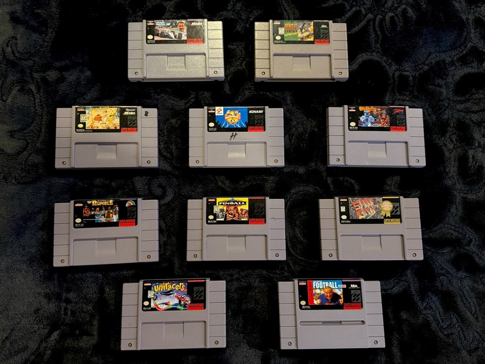 Nintendo SNES Game Lot! Authentic Cartridges, Tested And Working!