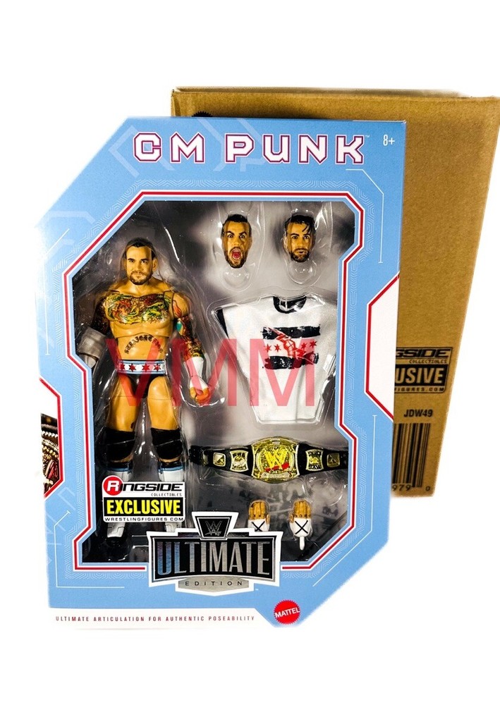 CM Punk Mattel WWE Ultimate Edition Ringside Exclusive Wrestling Figure New Toy