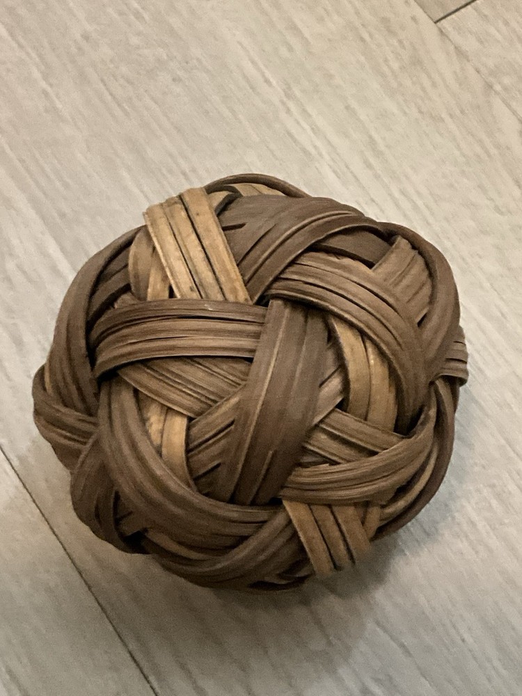 Rattan  Ball Woven Bamboo Wicker Ball  Rustic Primitive Decor
