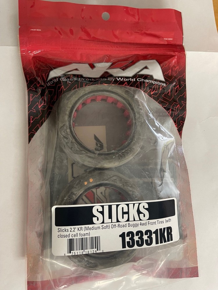 AKA 2.2'' KR SLICKS (Medium Soft) Off-Road Buggy 4WD Front Tires