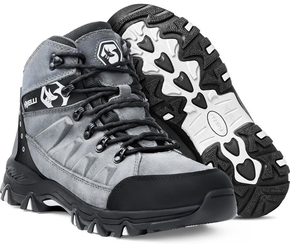 Men's Lightweight Waterproof Suede Hiking Boots Breathable Comfort