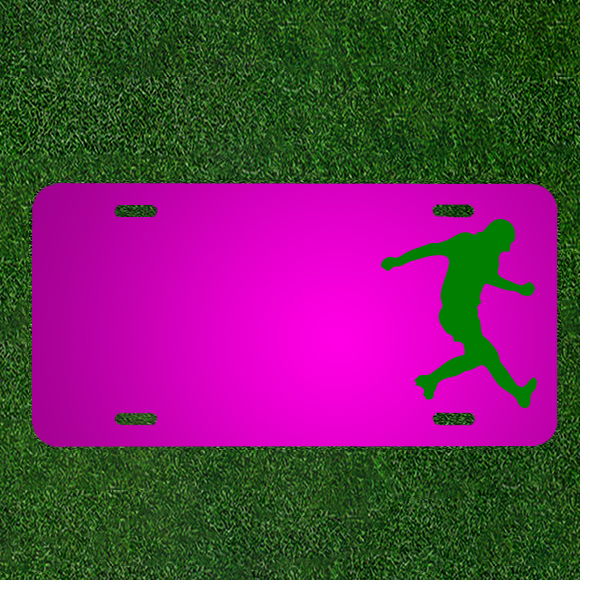 Create a Custom Soccer Player License Plate with Names Personalization