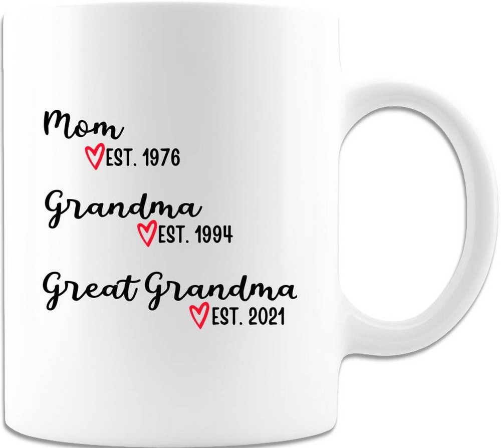 New Great Grandma Promoted To Grandma Great Grandma To Be Mug