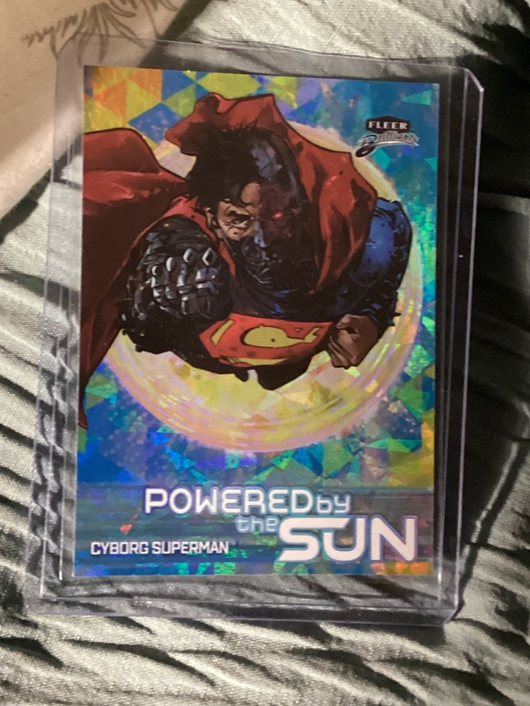 PS-8 CYBORG SUPERMAN 2025 Fleer Brilliants Superman POWERED BY THE SUN SP 1:160