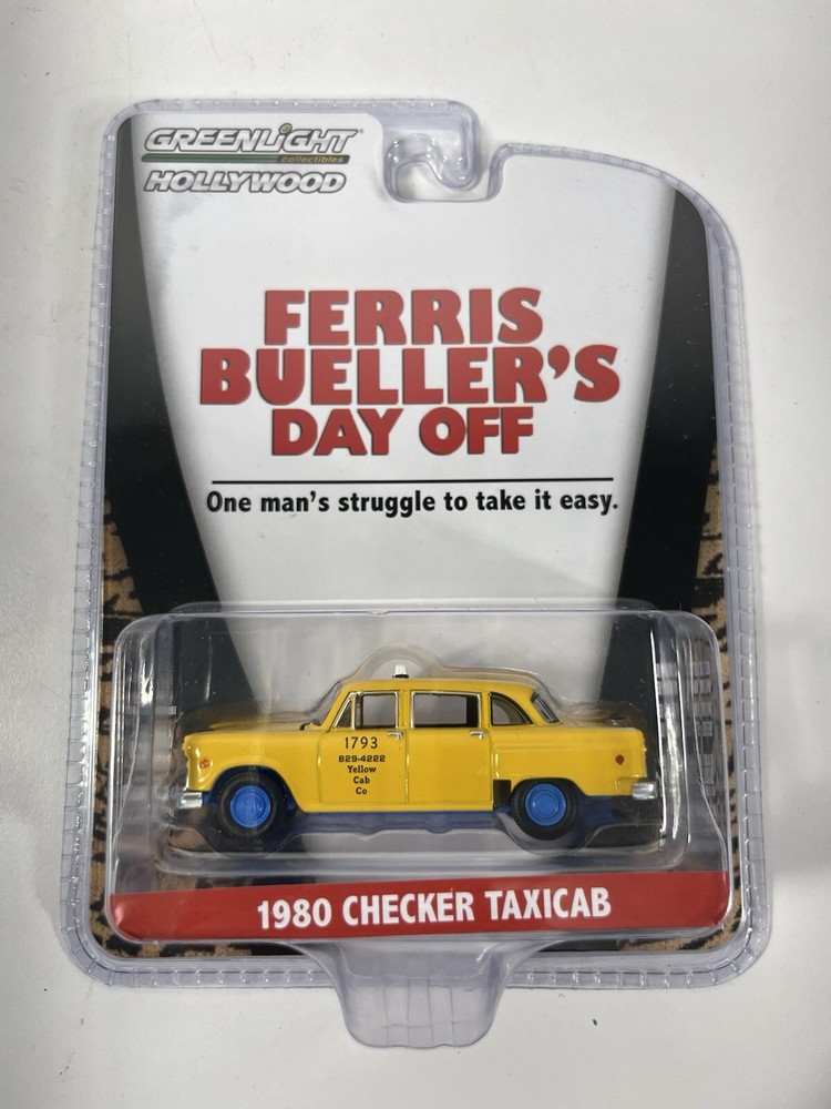 Greenlight FERRIS BUELLER'S DAY OFF 1980 Checker TAXICAB Hollywood Walmart CHASE
