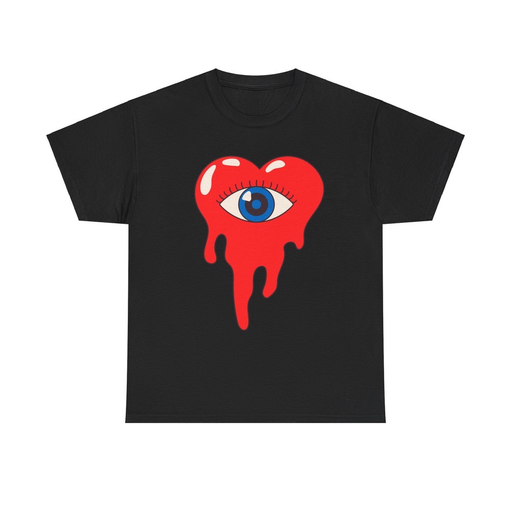 Melting Heart Eye T-Shirt - surreal trippy psychedelic love retro vintage art