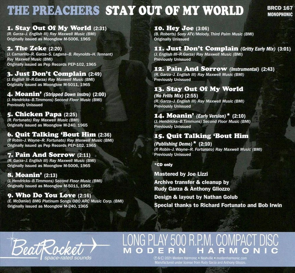 The Preachers Stay Out Of My World New Cd