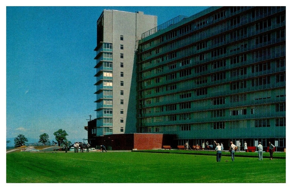 1960s Outdoor Recreation at Rogue Valley Manor Medford Oregon Vintage Postcard