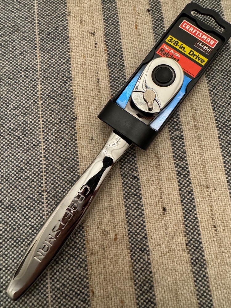 Craftsman 44995 Pear Belly 3/8” QR Ratchet Slim Profile USA Vintage