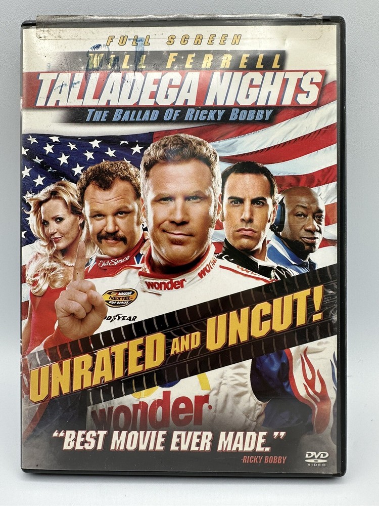 TALLADEGA NIGHTS DVD Will Ferrel Full Screen “Tested”