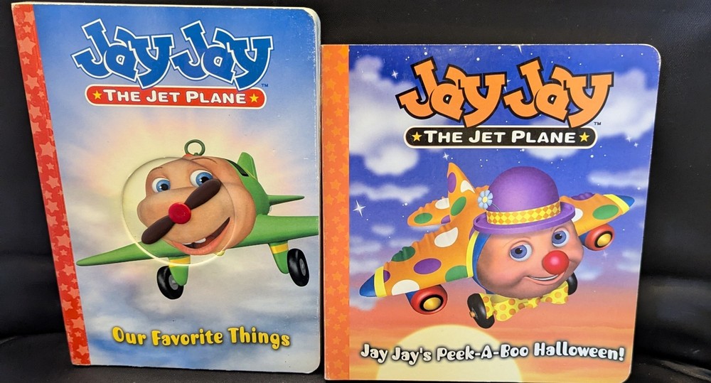 2 JAY JAY THE JET PLANE BOOKS. Lift-the-Flap Board Books. NEW! FREE SHIPPING!