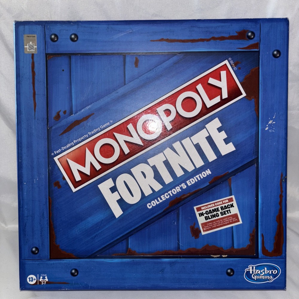 Monopoly Fortnite Collector's Edition Board Game 100% Complete