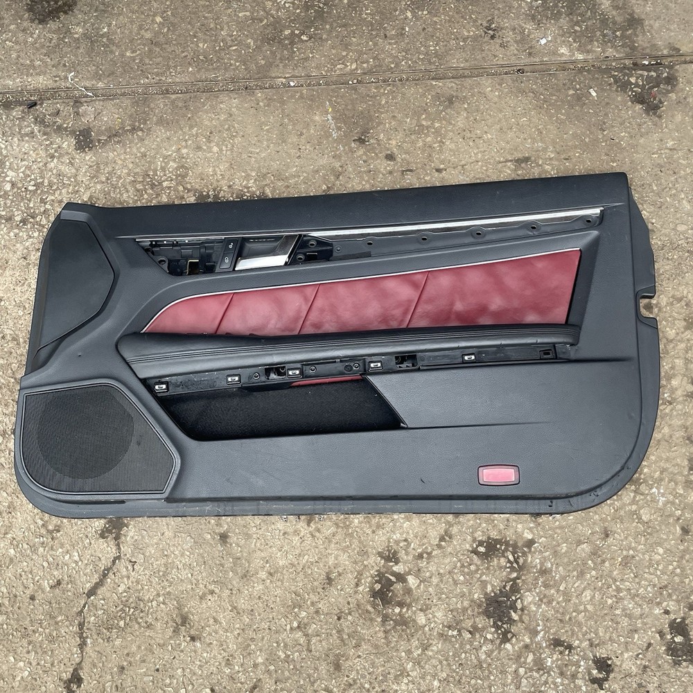 Mercedes E Class Coupe C207 Red Leather Front Door Card Panel Right Drivers Side