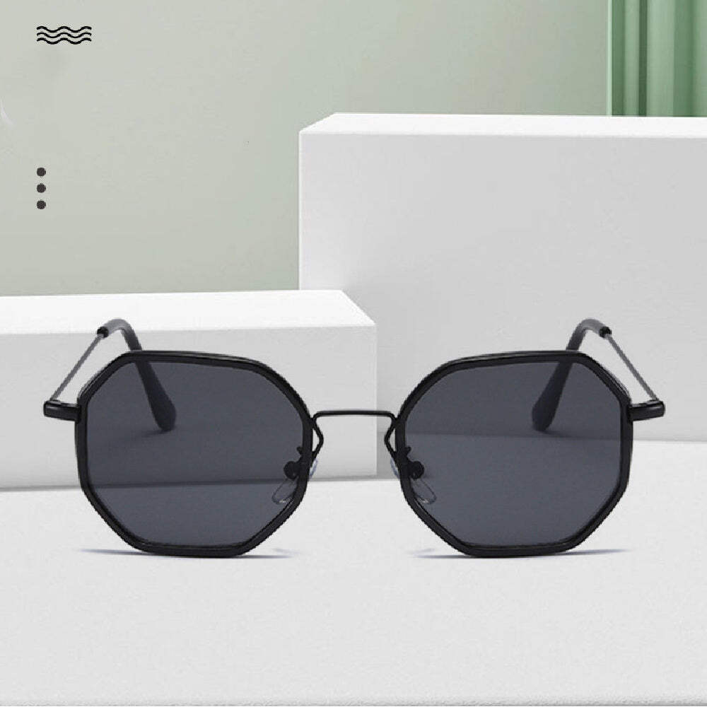Slim Metal Frame Sunglasses with UV Protection for Men and Women