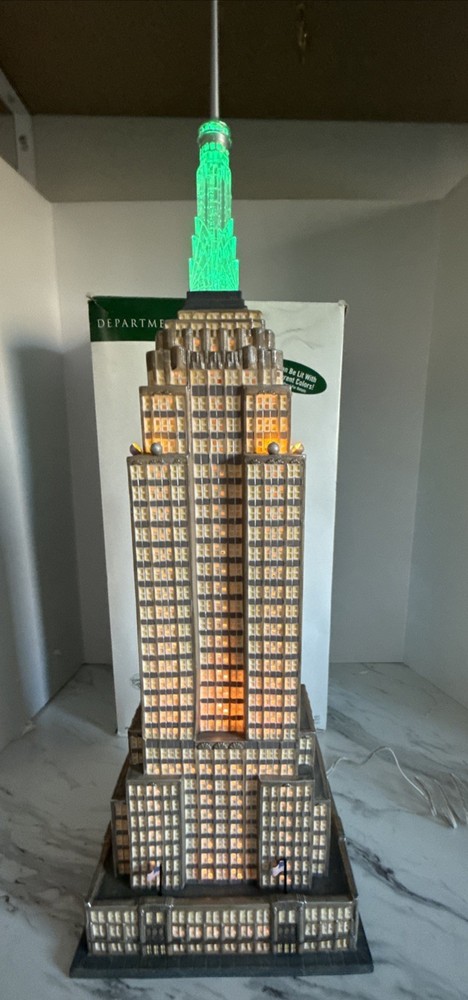 Dept 56 Christmas in the City – Empire State Building #59207 Complete Set w/Box