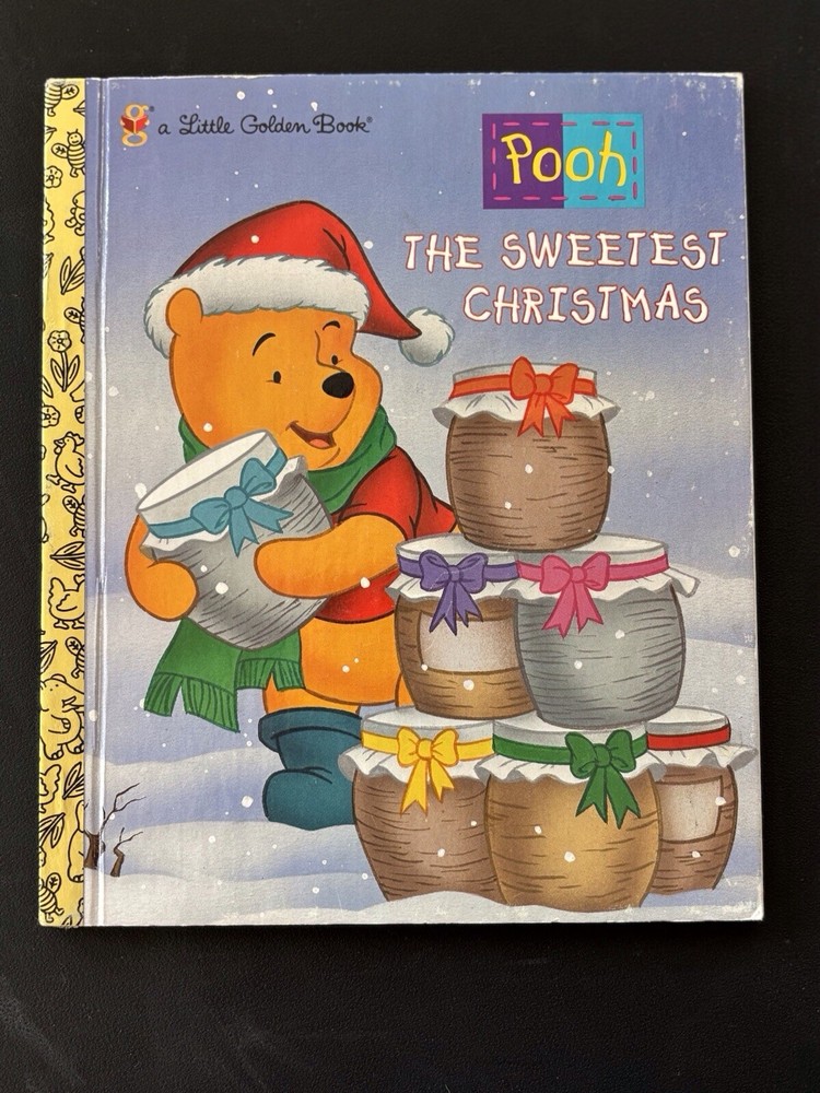 Little Golden Books - Set Of 3 Holiday - Pooh The Sweet Christmas, Rudolph, Book