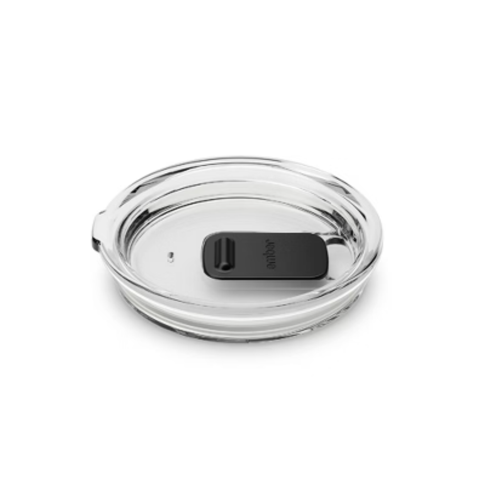 Ember 14oz Sliding Lid: Black & Clear Plastic Drinkware Accessory for Cold