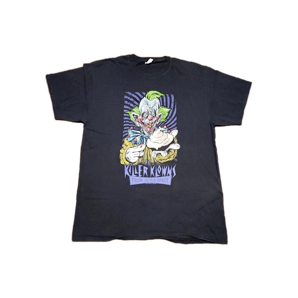 American Classic Killer Klowns From Outer Space Black Shirt Mens Sz XL Cotton