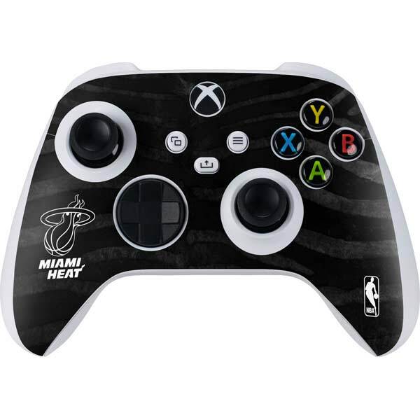 NBA Miami Heat Xbox Series S Controller Skin - Miami Heat Black Animal Print