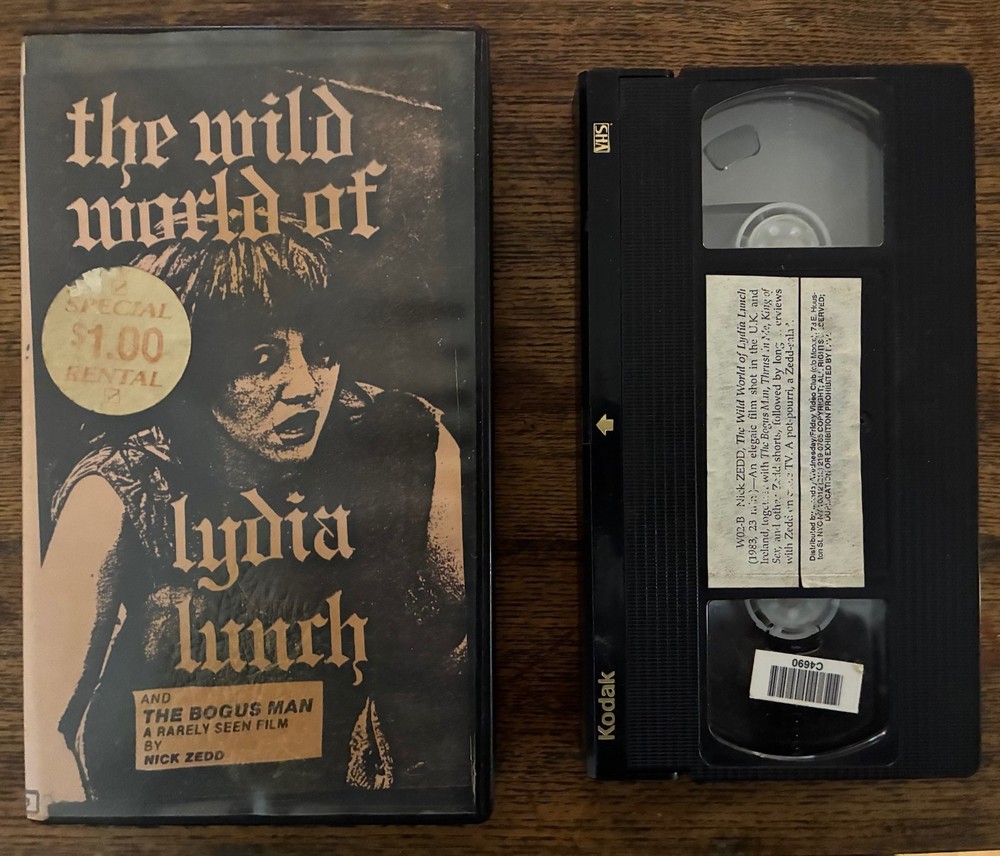 The Wild World of Lydia Lunch VHS Nick Zedd Plus 4 Short Films Rare Shock Punk
