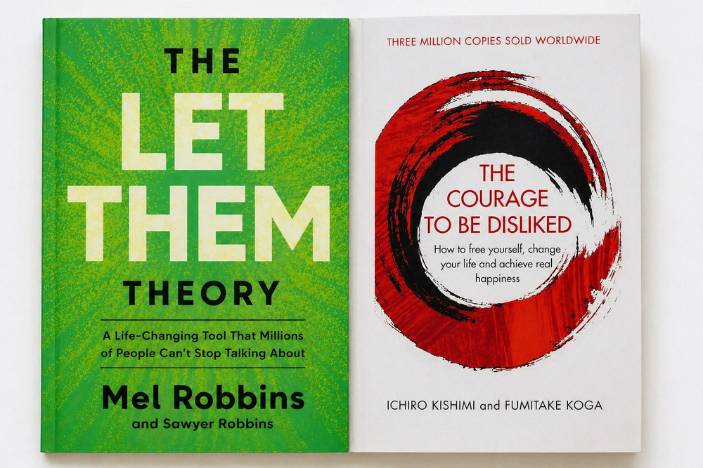 The Let Them Theory & The Courage to Be Disliked Hardcover Book Set New Fast Shi