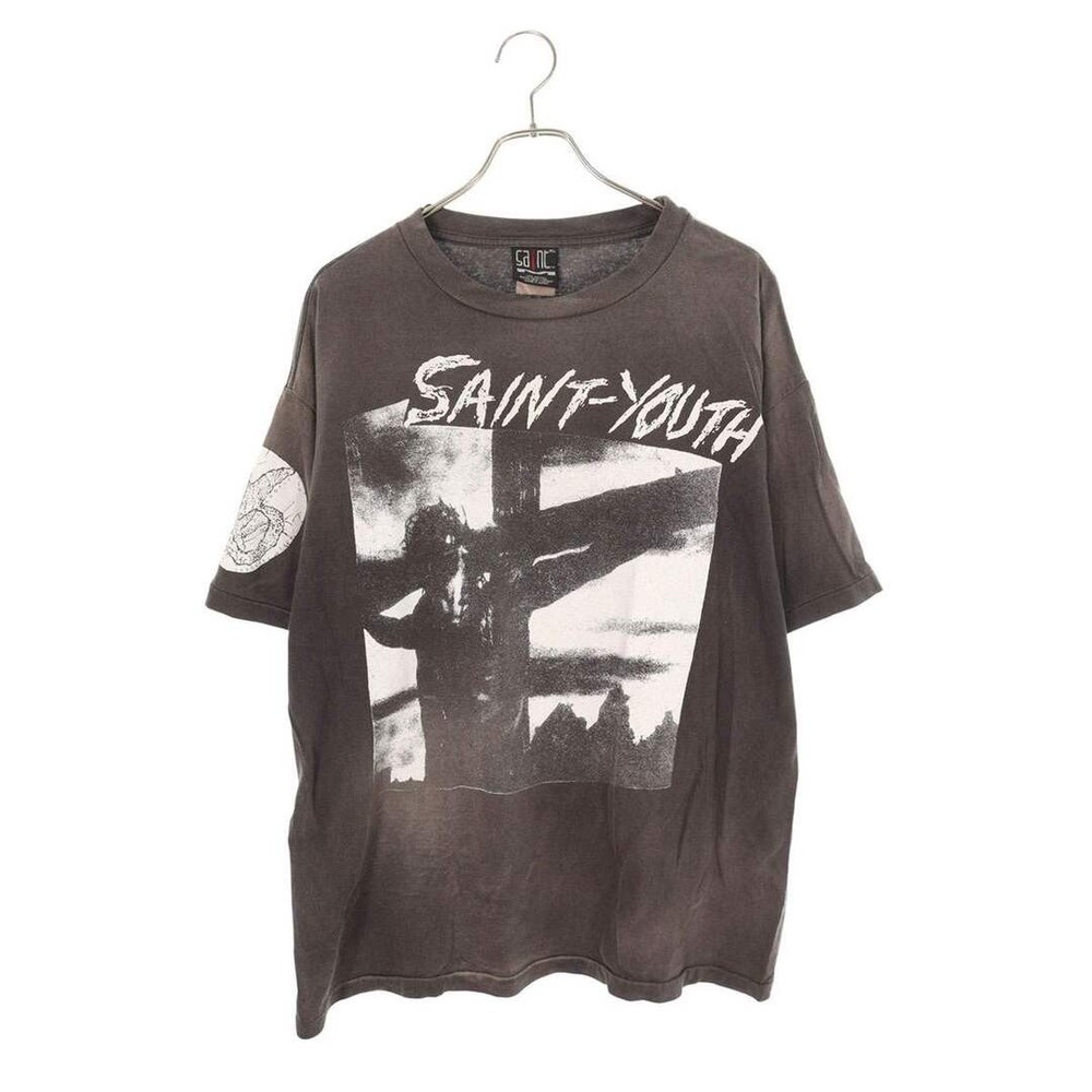 St Michael Saint 22aw SM-S22-0000-004 Youth Vintage Processed T-shirt Men's Used