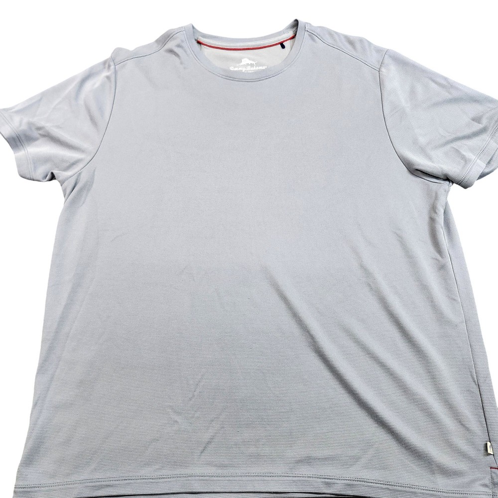 Tommy Bahama Shirt Mens XL Gray Performance Crewneck Athletic Tee Casual