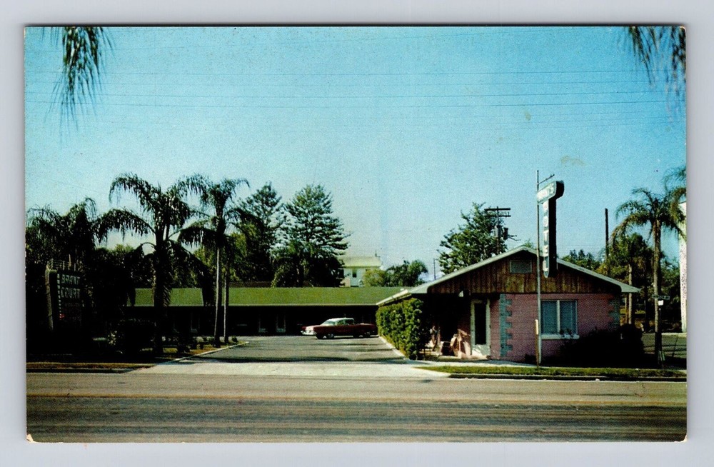 Haines City FL-Florida, Brant Motel Advertising, Vintage Souvenir Postcard