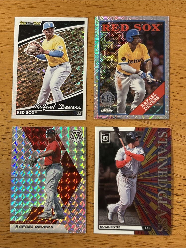 Rafael Devers - 4 Card Lot - Inserts/ Parallels - Red Sox