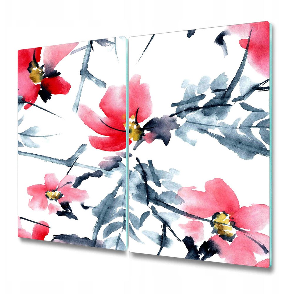 Serving Chopping Board Glass Cover Blossom Tree | Beautiful Flowers | | 2x30x52