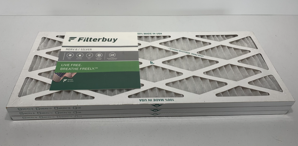 Filterbuy MERV 8-12 Pleated Air Filter 30x30x1 for AC & Furnace