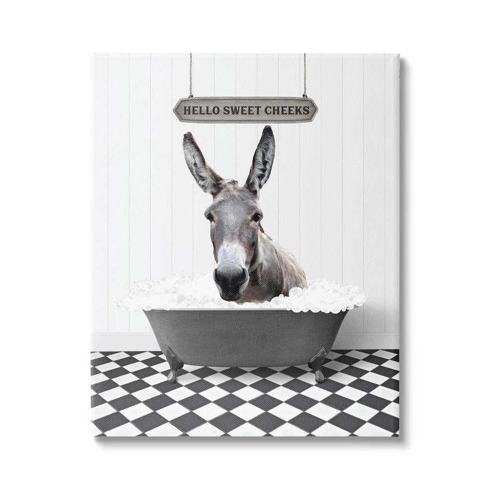 Hello Sweet Cheeks Phrase Canvas Wall Art by Lettered and Lined