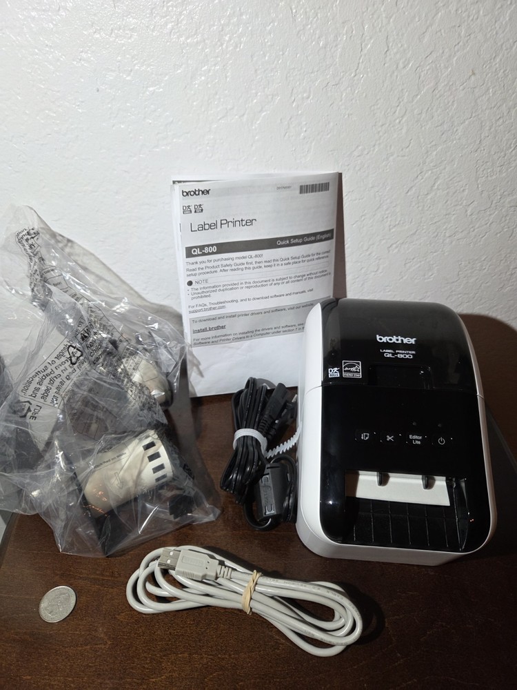 Brother QL-800 Grey High-Speed Label Printer for Professional Use