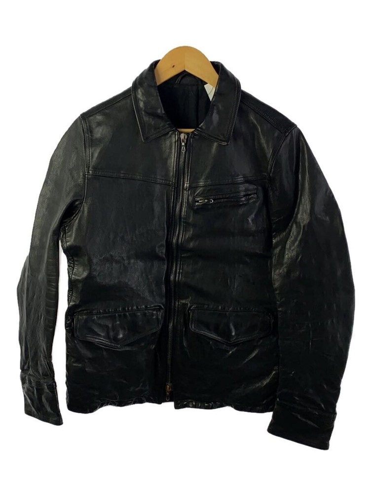 Attachment Single Riders Jacket/3/Cowhide/Blk/Plain/Ab12-289 3482