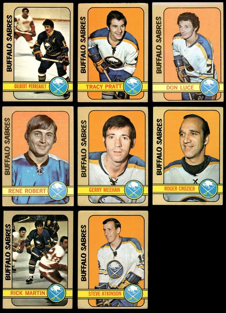 1972-73 Topps Buffalo Sabres Near Team Set 3 - VG 6271550 (8 / 9 cards)