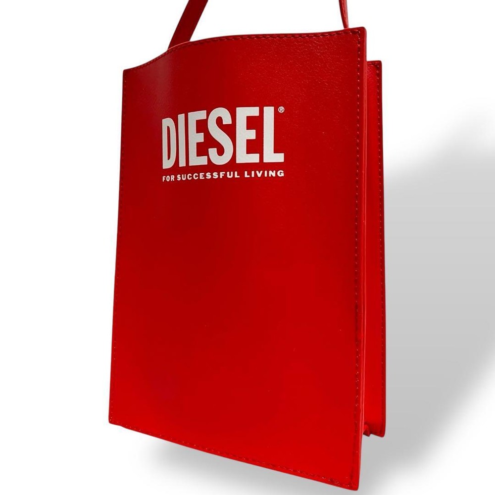 Diesel Extreme Red Logo Shoulder Bag Crossbody Rare Authentic /Used++