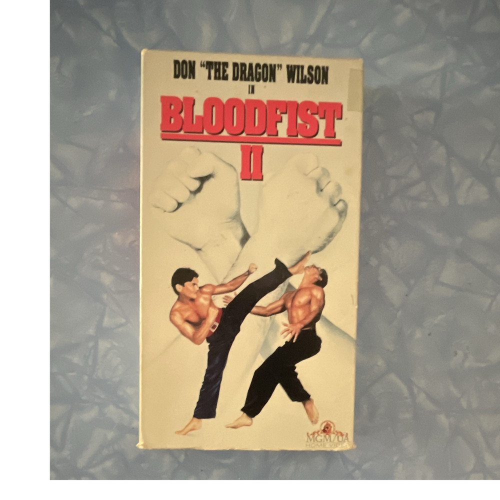 MGM/UA Home Video Bloodfist II VHS Tape Action Martial Arts Don Wilson R 1989