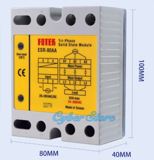 1Pcs New For three-phase solid state relay ESR-80AA