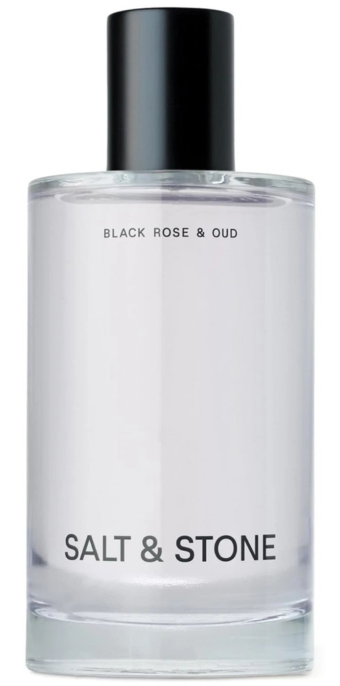 Salt & Stone Body Mist, Black Rose & Oud - with Glycerin and Red Algae, 3.4 oz