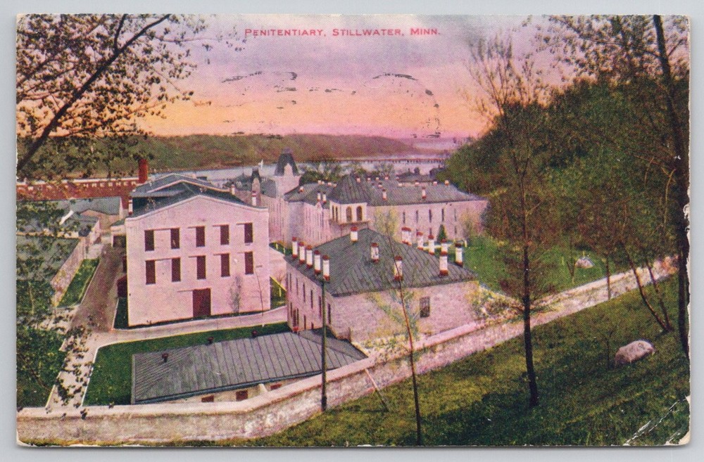 Stillwater Minnesota Penitentiary 1909 Postcard V.O. Hammon