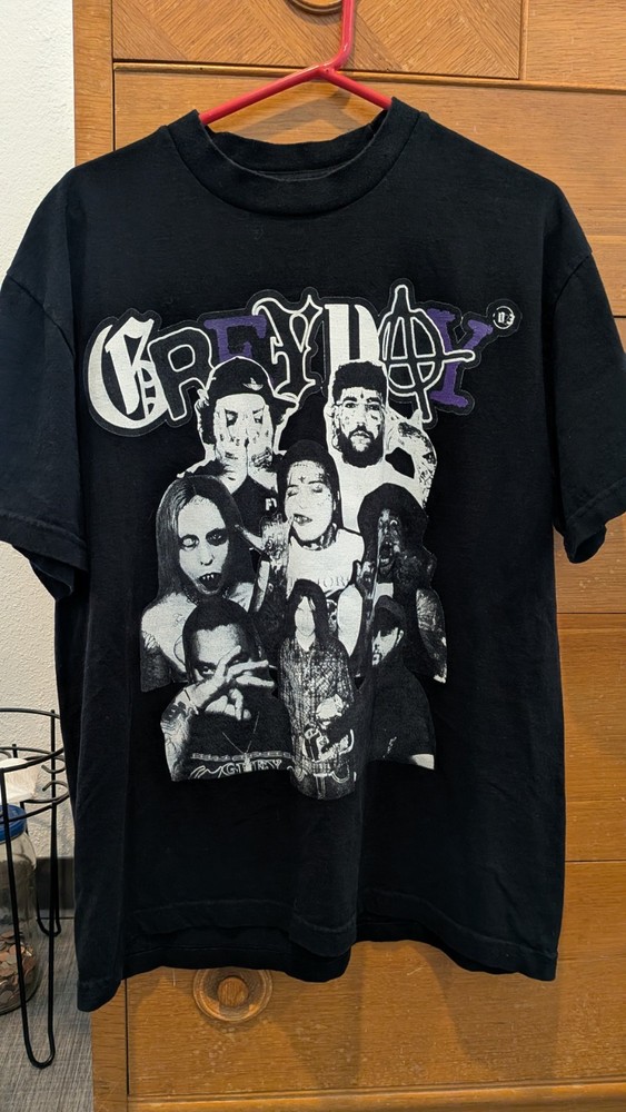 G59 Suicideboys Grey Day 2023 Tour Graphic T-Shirt Large Black Rap Band concert