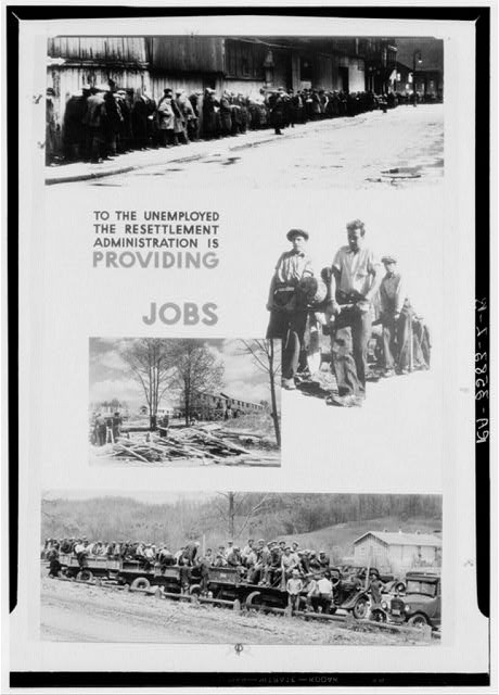 Resettlement Administration Jobs Exhibit 1936 Soil and Shelter Poster