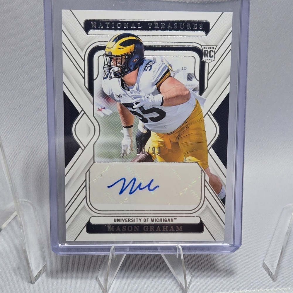 2025 Panini National Treasures Mason Graham RC Auto Michigan Wolverines /99