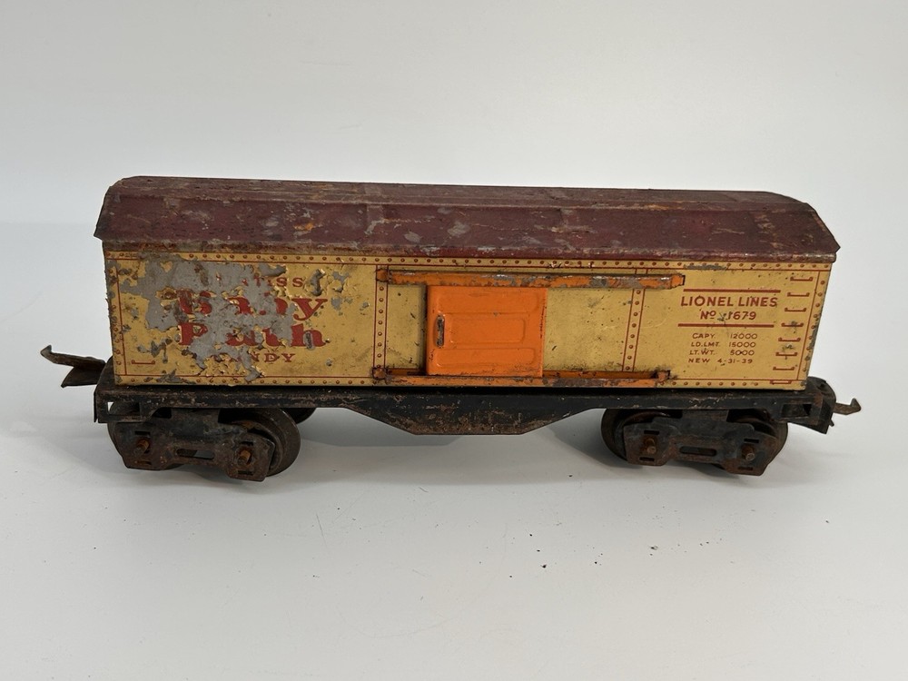Lionel Prewar (1933-1942) O gauge Tinplate Lithograph No. 1679 Baby Ruth boxcar
