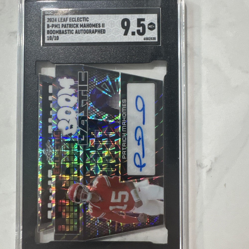 2024 Leaf Eclectic Patrick Mahomes II Bombastic Autographed 10/10