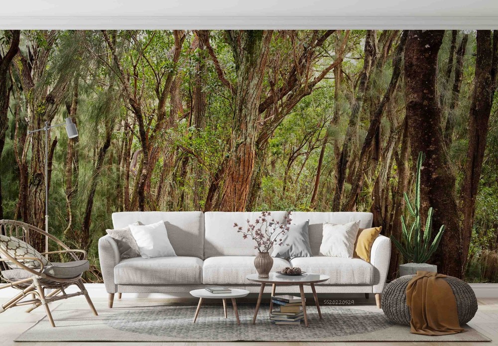 3D Forest Plants Landscape Wall Murals Wallpaper Murals Wall Sticker