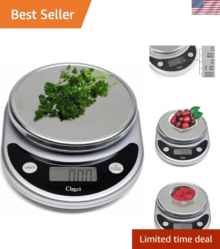Accurate Multifunction Kitchen Scale with Tare & Auto Shut-Off - Pronto Design-image
