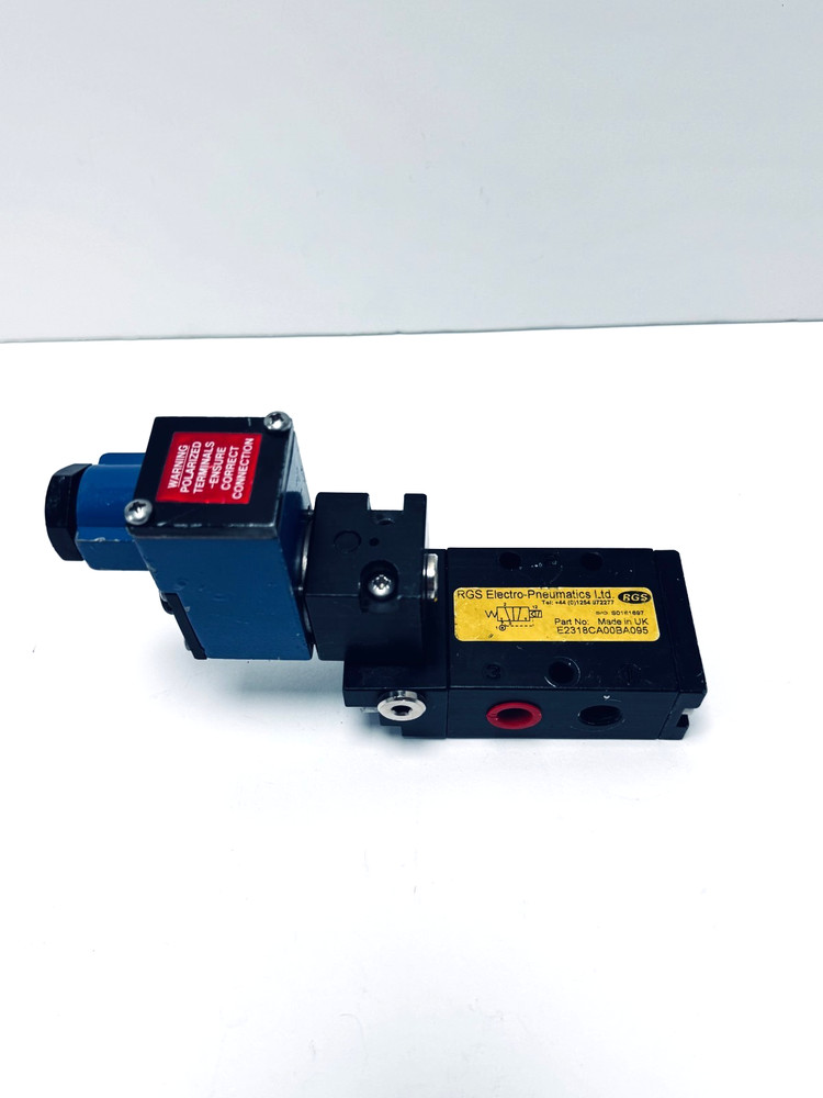 RGS Electro-Pneumatics Solenoid Valve E2318CA00BA095 – 31VDC ATEX – Made in UK